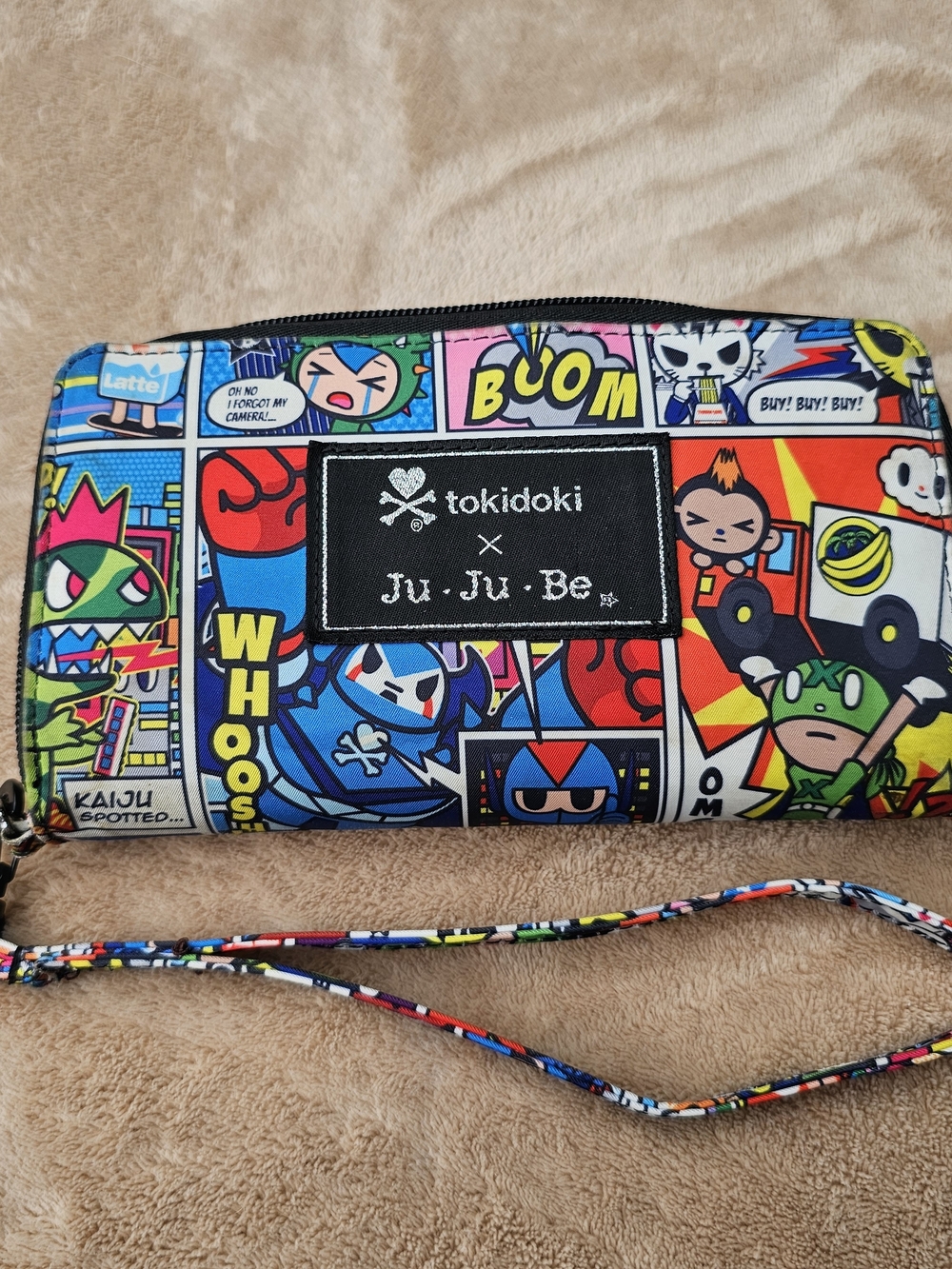 Tokidoki Jujube Comic Print Wallet Wristlet